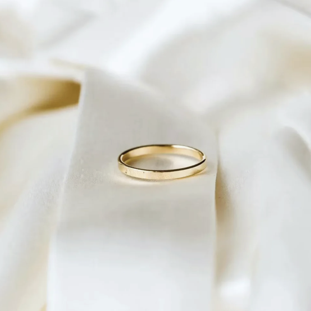 Anello Personalizzato con Nome Inciso Placcato Oro | Minia