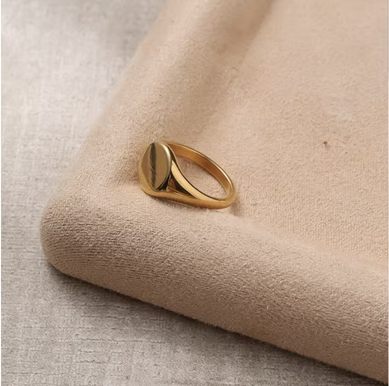 Anello Minimalista Placcato Oro 18K in Acciaio | Minia