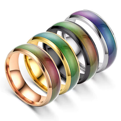 Anello dell'Umore Termocromatico in Acciaio Inossidabile | Minia