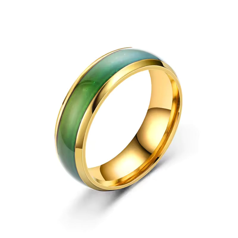 Anello dell'Umore Termocromatico in Acciaio Inossidabile | Minia