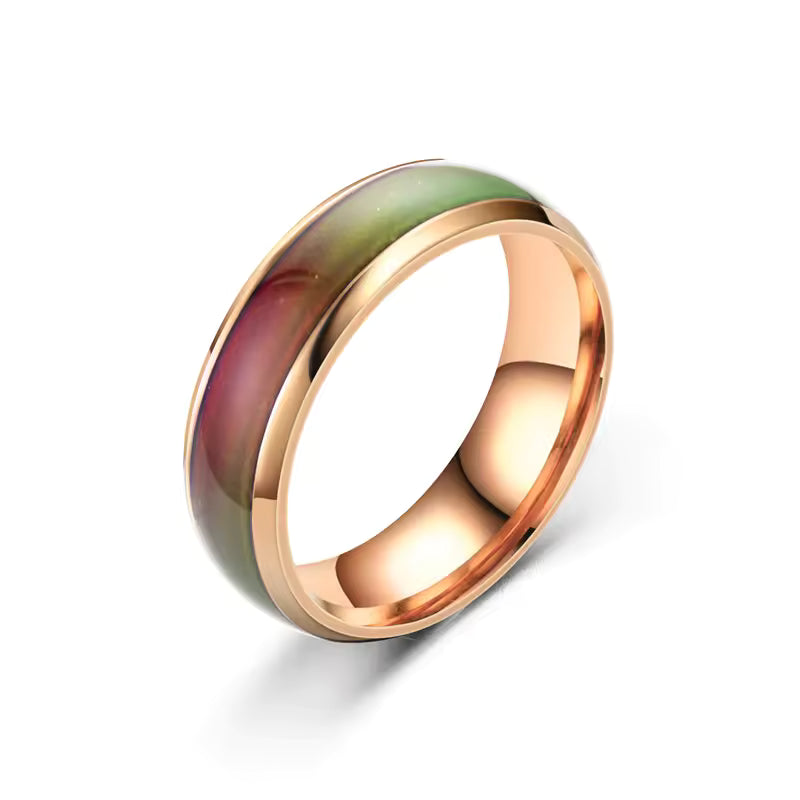 Anello dell'Umore Termocromatico in Acciaio Inossidabile | Minia