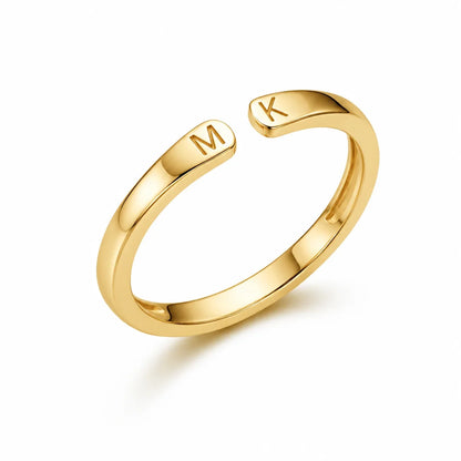 Anello Personalizzato con Due Iniziali | Minia
