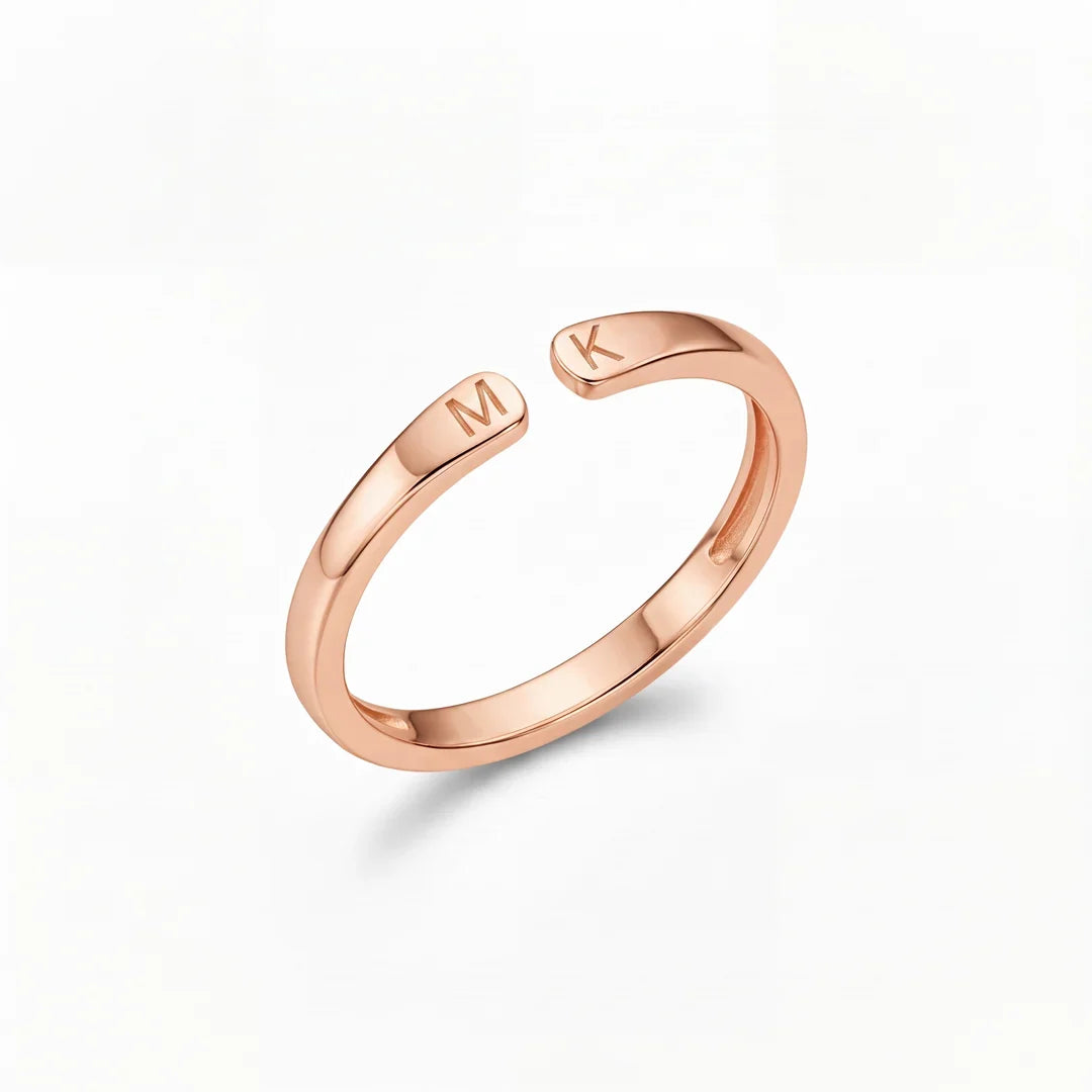 Anello Personalizzato con Due Iniziali | Minia