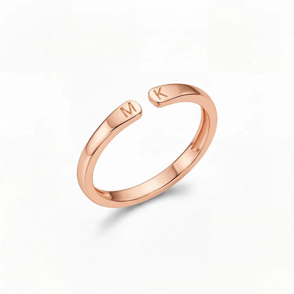 Anello Personalizzato con Due Iniziali | Minia