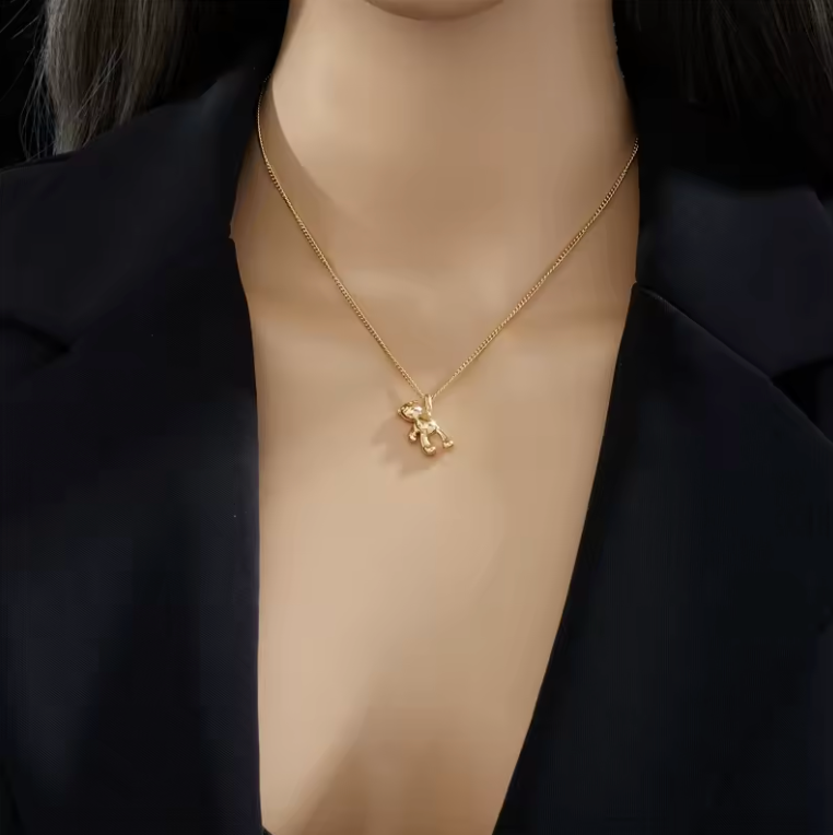 Collana Orsetto in Acciaio Inossidabile | Minia