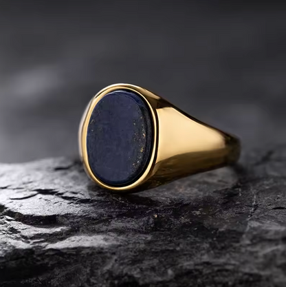 Anello in Acciaio con Pietra Naturale | Minia