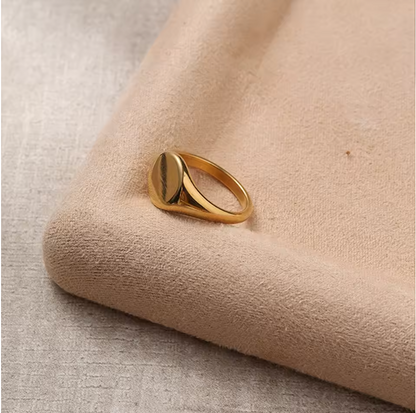 Anello Minimalista Placcato Oro 18K in Acciaio | Minia