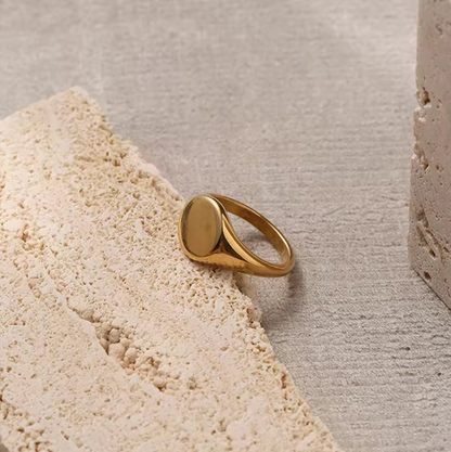 Anello Minimalista Placcato Oro 18K in Acciaio | Minia