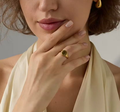 Anello Minimalista Placcato Oro 18K in Acciaio | Minia